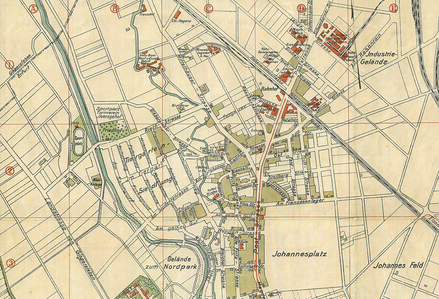 Stadtkarte Erfurt