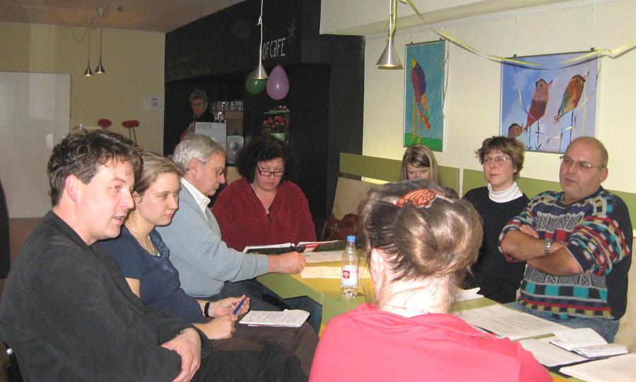 Bürgerbeiratssitzung im Hofcafé des KiK e.V.